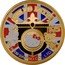 Cook Islands 25 Dollars Kitty Shield 2009 Proof KM# 1229 HELLO KITTY $25 © '76, '09 SANRIO CO.,LTD. coin reverse