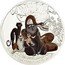 Cook Islands 25 Dollars Adventures of Mowgli 2011 Proof KM# 1408 МАУГЛИ СОЮЗМУЛЬТФИЛЬМ МЫ С ТОБОЙ ОДНОЙ КРОВИ coin reverse