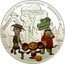 Cook Islands 25 Dollars Crocodile Gena 2011 Proof KM# 1370 КРОКОДИЛ ГЕНА ЧЕБУРАШКА ШАПОКЛЯК ВСЕХ ОДИНОКИХ НАДО ПЕРЕДРУЖИТЬ! СОЮЗМУЛЬТФИЛЬМ coin reverse