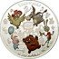 Cook Islands 25 Dollars Winnie Pooh and Friends 2011 Proof KM# 1360 ВИННИ ПУХ ЗЕМЛЯ ВИННИ- ПУХА СОЮЗМУЛЬТФИЛЬМ И ЕГО ДРУЗЬЯ coin reverse