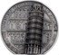Cook Islands 25 Dollars (Leaning Tower of Pisa) 650 YEARS LEARNING TOWER OF PISA 1372 - 2022 coin reverse