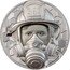 Cook Islands 250 Dollars Real Hero - Firefighter 2021 343 FDNY FIREFIGHTER REAL HERO WE RUSH IN WHEN OTHERS RUSH OUT coin reverse