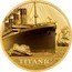 Cook Islands 250 Dollars (Titanic) TITANIC coin reverse