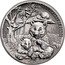 Fiji 5 Dollars 35th Anniversary of Panda 2017  High Relief KM# 556 35TH ANNIVERSARY OF PANDA 8 OZ AG .999 2017 coin reverse
