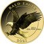 Fiji 5 Dollars (Bald Eagle) 0.5 G .999 FINE GOLD BALD EAGLE 2021 coin reverse