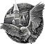 Cook Islands 5 Dollars Charles III Hedwig 2023  Antiqued HARRY POTTER © & TM WBEI (S23) HEDWIG coin reverse