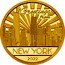 Cook Islands 5 Dollars New York 2022 Proof 2022 GREETINGS FROM NEW YORK coin reverse