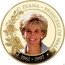 Cook Islands 5 Dollars (Princess Diana 60th Birth Anniversary) DIANA - PRINCESS OF WALES 1961 - 1997 coin reverse