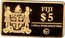 Fiji 5 Dollars Tower Bridge 2021  Proof FIJI $5 1/100 OZ FINE GOLD 999,9 coin obverse