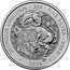 UK 5 Pounds Charles III Seymour Unicorn 2024  Bullion SEYMOUR UNICORN 2OZ FINE SILVER 999.9 DL 2024 coin reverse