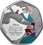 Cook Islands 50 Cents (70th Anniversary - Alice in Wonderland. In My World) ALICE IN WONDERLAND 1951 - 2021 DISNEY ©DISNEY coin reverse