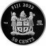 Fiji 50 Cents (Cats. Flowers. Coloured) FIJI 2022 1OZ .999 FINE SILVER 50 CENTS coin obverse