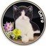 Fiji 50 Cents (Cats. Flowers. Coloured) CATS coin reverse