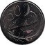 Cook Islands 50 Cents Elizabeth II 4th portrait. Bonito fish 2015 50 coin reverse
