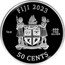 Fiji 50 Cents Dogs. German Shepherd 2023  Prooflike FIJI 2023 1OZ .999 FINE SILVER 50 CENTS coin obverse