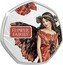 Cook Islands 50 Cents (Flower Fairies - Poppy) FLOWER FAIRIES TM POPPY coin reverse