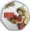 Cook Islands 50 Cents (Flower Fairies - Strawberry) FLOWER FAIRIES TM STRAWBERRY coin reverse