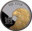 Fiji One Dollar Blackened Eagle. Gilded 2019 FIJI 2019 coin obverse