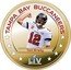 Fiji One Dollar (Buccaneers Super Bowl LV Champions. Tom Brady) TOM BRADY TAMPA BAY BUCCANEERS LV SUPER BOWL coin reverse