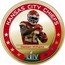 Fiji One Dollar (Chiefs Super Bowl LIV Champions. Damien Williams) DAMIEN WILLIAMS KANSAS CITY CHIEFS L IV coin reverse