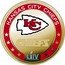 Fiji One Dollar (Chiefs Super Bowl LIV Champions. Logo) CHIEFS KANSAS CITY CHIEFS L IV coin reverse