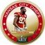 Fiji One Dollar (Chiefs Super Bowl LIV Champions. Travis Kelce) TRAVIS KELCE KANSAS CITY CHIEFS L IV coin reverse