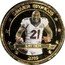 Fiji One Dollar (Denver Broncos Super Bowl 50 Championship. Aqib Talib) AQIB TALIB DENVER BRONCOS 2015 coin reverse