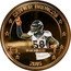 Fiji One Dollar (Denver Broncos Super Bowl 50 Championship. Von Miller) VON MILLER DENVER BRONCOS 2015 coin reverse