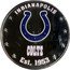 Fiji One Dollar (NFL. Indianapolis Colts) INDIANAPOLIS COLTS EST. 1953 coin reverse