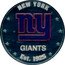 Fiji One Dollar (NFL. New York Giants) NEW YORK GIANTS EST. 1925 coin reverse