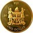 Fiji One Dollar (NFL. Pittsburg Steelers. Gilded) FIJI ONE DOLLAR 20 16 coin obverse