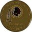 Fiji One Dollar (NFL. Washington Redskins. Gilded) WASHINGTON REDSKINS EST. 1932 coin reverse