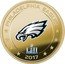 Fiji One Dollar (Philadelphia Eagle Super Bowl LII Champions. Logo) SUPER BOWL 52 LII PHILADELPHIA EAGLES 2017 coin reverse