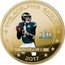 Fiji One Dollar (Philadelphia Eagle Super Bowl LII Champions. Nick Foles) NICK FOLES SUPER BOWL 52 LII PHILADELPHIA EAGLES 2017 coin reverse