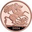 UK 1/2 Sovereign (Charles III) 2024 B.P. coin reverse