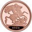 UK 1/4 Sovereign (Charles III) 2024 B.P. coin reverse