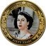 Cook Islands 1 Dollar 60th Anniversary. Coronation of Elizabeth II.Elizaveth wearing tiara 2013 In Sets only 1953 2013 CORONATION SIXTY YEARS coin reverse