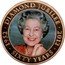 Cook Islands 1 Dollar 60th Anniversary - Reign of Queen Elizabeth II. Red blouse 2011 In Sets only 1952 2012 DIAMOND JUBILEE SIXTY YEARS coin reverse