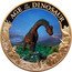 Cook Islands 1 Dollar Age of the Dinosaur. Brachiosaurus 2017 AGE OF THE DINOSAUR. BRACHIOSAURUS coin reverse