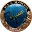 Cook Islands 1 Dollar Age of the Dinosaur. Mosasaurus 2019 AGE OF THE DINOSAUR MOSASAURUS coin reverse