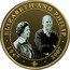 Cook Islands 1 Dollar BW Photo. Elizabeth in suit and Philip in sweatshirt 2010 Proof 1947 2007 ELIZABETH AND PHILIP coin reverse