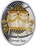 Niue 1 Dollar Cradle with Garlands 2023 mw Proof FABERGÉ EGGS coin reverse