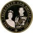 Cook Islands 1 Dollar Elizabeth II. Prince Philip and Elizabeth II 2010 Proof 1947 2007 ELIZABETH AND PHILIP coin reverse