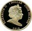 Cook Islands 1 Dollar Elizabeth in yellow suit.Philip in suit.Colored 2010 Proof 1 DOLLAR 2010 COOK ISLANDS ELIZABETH II coin obverse