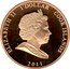 Cook Islands 1 Dollar Engagement of Prince William and Catherine Middleton. Kate in black hat 2011 Proof 1 DOLLAR 2011 COOK ISLANDS ELIZABETH II coin obverse