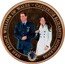Cook Islands 1 Dollar (Engagement of Prince William and Catherine Middleton. Kate in white cloat) HRH PRINCE WILLIAM OF WALES - CATHERINE ELIZABETH MIDDLETON coin reverse