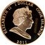 Cook Islands 1 Dollar Engagement of Prince William and Catherine Middleton.William in cap 2011 Proof 1 DOLLAR 2011 COOK ISLANDS ELIZABETH II coin obverse