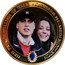 Cook Islands 1 Dollar Engagement of Prince William and Catherine Middleton.William in cap 2011 Proof HRH PRINCE WILLIAM OF WALES - CATHERINE ELIZABETH MIDDLETON coin reverse