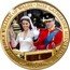 Cook Islands 1 Dollar (Photo of William and Kate.) HRH PRINCE WILLIAM OF WALES MISS CATHERINE MIDDLETON coin reverse