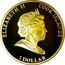 Cook Islands 1 Dollar Wedding of Prince William and Kate Middleton.Balcony kiss 2011 Proof 1 DOLLAR COOK ISLANDS ELIZABETH II coin obverse
